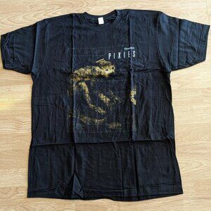 Pixies Vintage Grid T-shirt Adult Size XL Black